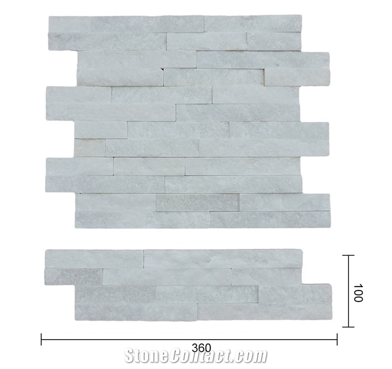 Ultra Thin Quartzite Wall Cladding Veneer/Split Surface Natural Quartzite