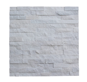 White Quartzite Wall Cladding Culture Stone Stacked Stone Tile