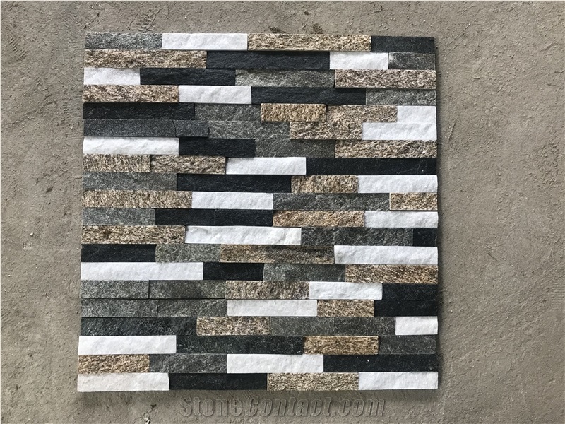 Black White Grey Yellow Multicolor Natural Ledge Cultured Stone