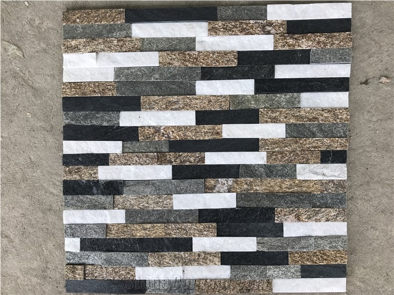 Black White Grey Yellow Multicolor Natural Ledge Cultured Stone