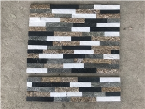 Black White Grey Yellow Multicolor Natural Ledge Cultured Stone
