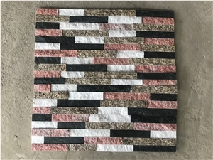 Black White Yellow Pink Multicolor Natural Ledge Cultured Stone