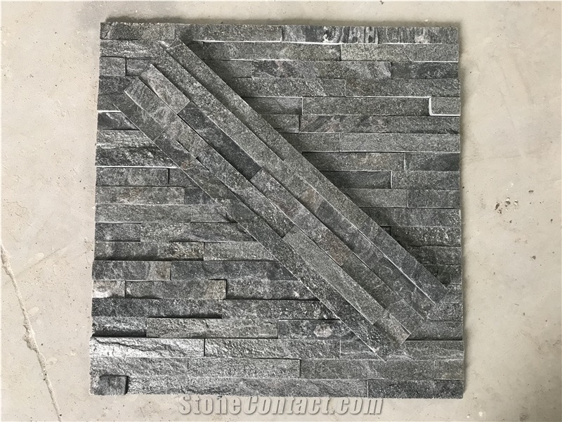 Green Quartzite Stacked Stone, Cultured Stone,Natural Ledger