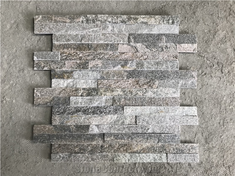 Grey Quartzite Stacked Stone,Natural Culture Stone, Ledge Stone