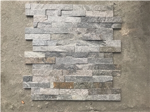 Grey Quartzite Stacked Stone,Natural Culture Stone, Ledge Stone