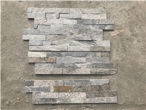 Grey Quartzite Stacked Stone,Natural Culture Stone, Ledge Stone