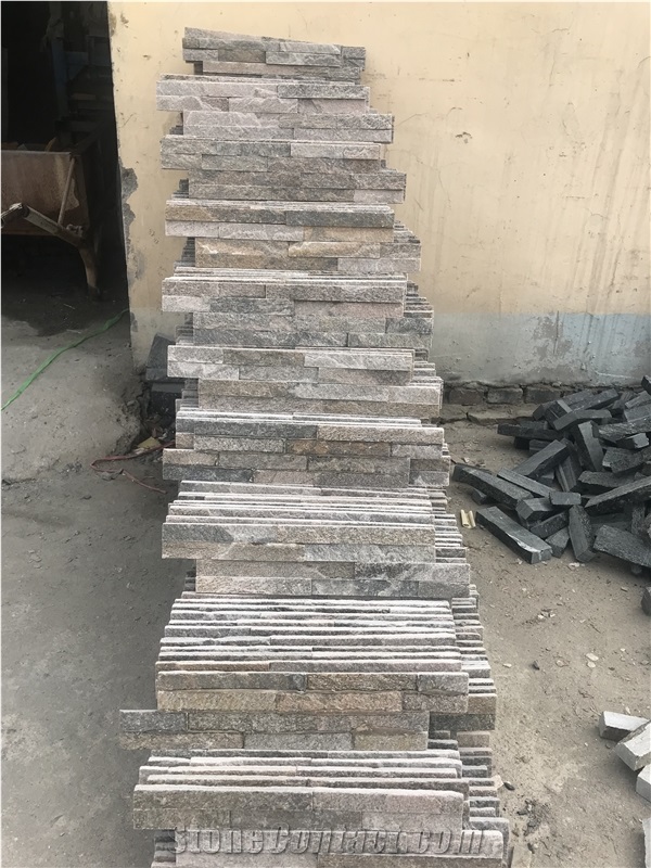 Grey Quartzite Stacked Stone,Natural Culture Stone, Ledge Stone