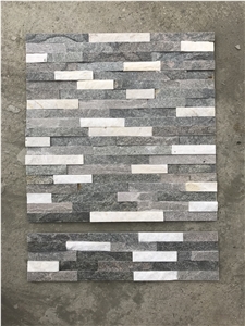 Grey White Quartzite Stacked Stone,Culture Stone,Natural Ledger