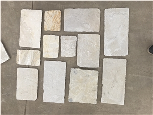 Natural White Quartzite Loose Stone Tiles, Wall Tiles