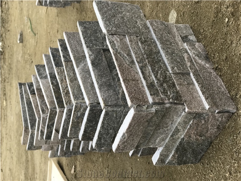 Pink Quartzite Corner Stacked Stone, Natural Culture Stone,Pink Stone