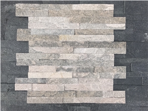 Pink Quartzite Stacked Stone, Natural Culture Stone, Pink Ledge Stone