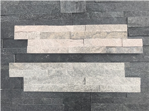 Pink Quartzite Stacked Stone, Natural Culture Stone, Pink Ledge Stone