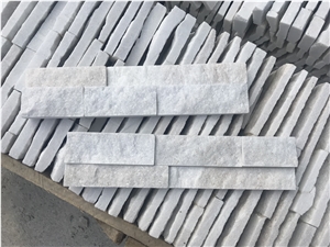 White Quartzite Stacked Stone, 7*30 Culture Stone, Ledge Stone