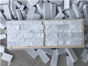 White Quartzite Stacked Stone, 7*30 Cultured Stone, Ledge Stone
