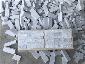 White Quartzite Stacked Stone, 7*30 Cultured Stone, Ledge Stone