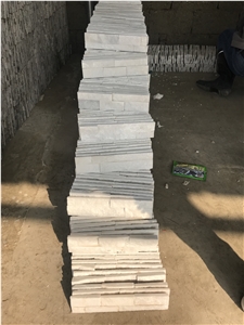 White Quartzite Stacked Stone, 7*30 Cultured Stone, Ledge Stone