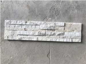 White Quartzite Stacked Stone, Natural Culture Stone, Ledge Stone