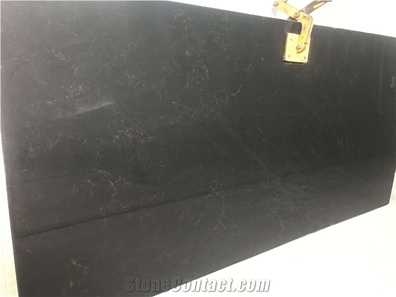 Black Artificial Marble Slabs