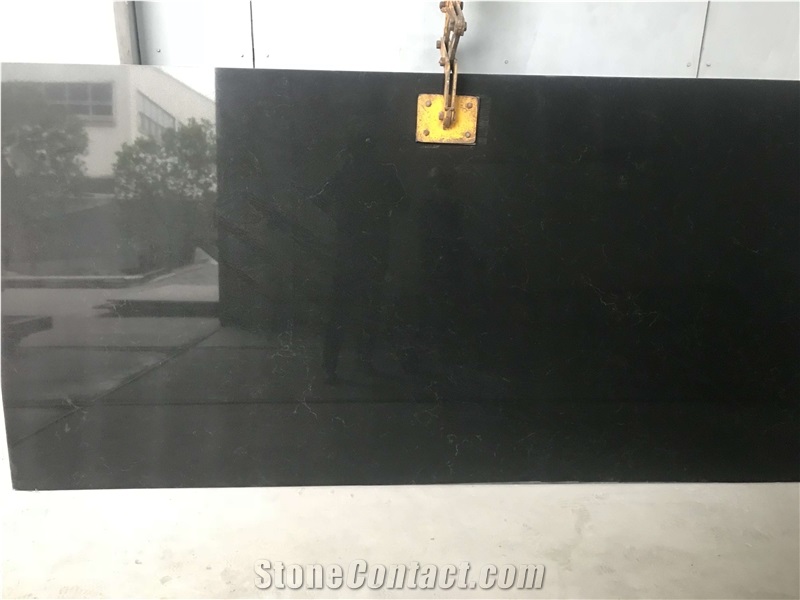 Black Artificial Marble Slabs
