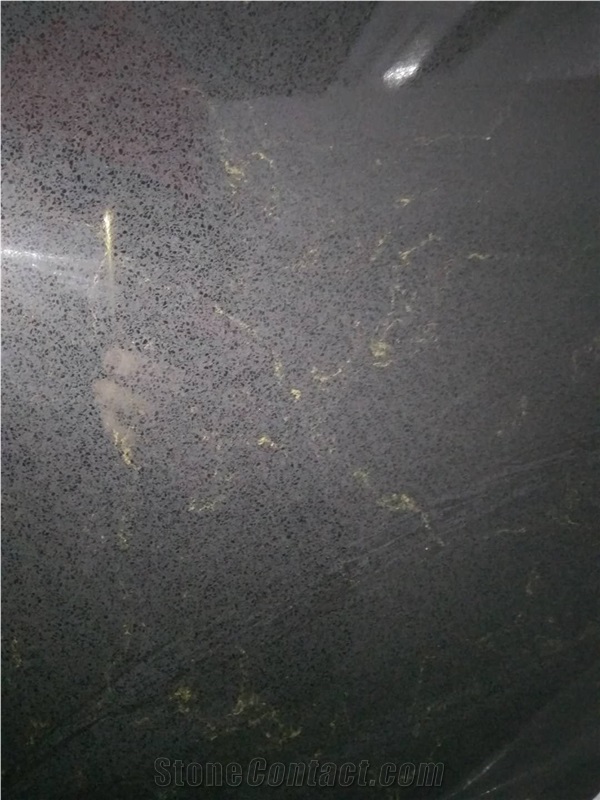 Black Artificial Marble Slabs