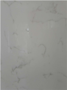 Carrara White Quartz Slab, White Quartz Tile, Artificial Quartz Stone