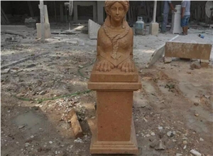 China Marble Sculpture Handcarved Stone Carvings Street Statues