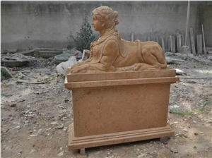 China Marble Sculpture Handcarved Stone Carvings Street Statues