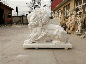 China Stone Carvings Granite Marble Lion Sculptures Landscape