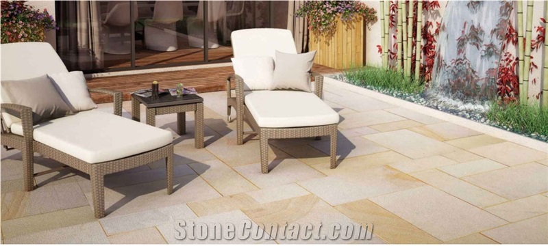 Mint Sandstone Patio Pattern