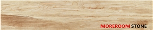 Bedroom Wooden Grain Porcelain Floor Tile