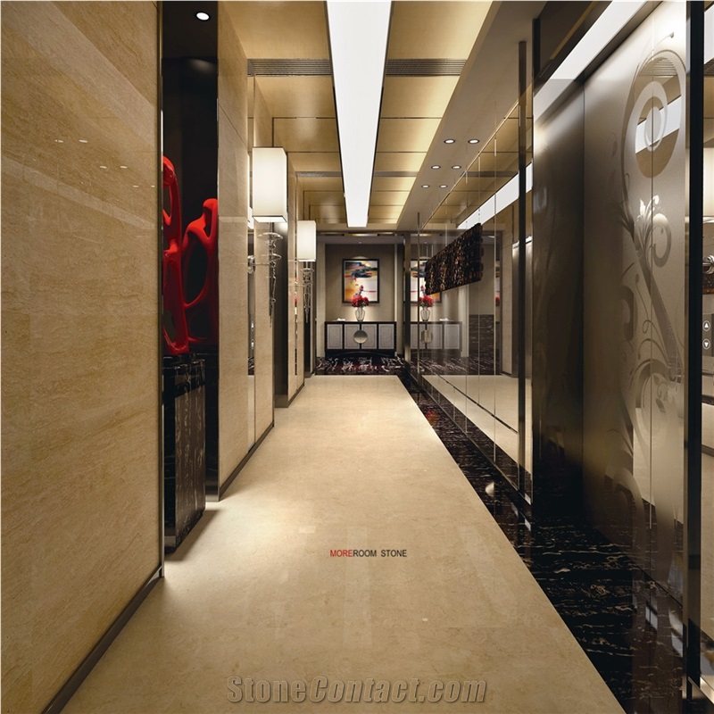 Foshan Grade a Beige Marble Look Porcelain Flooring Tile