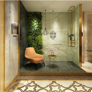 Green Onyx Look Porcelain Wall Tile 800x800