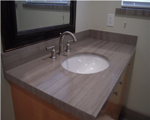 Athen Wood Grey Marble Slabs&Tiles Countertops,Tabletops,Vanity Tops