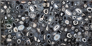 Black Agate Black Gemstone Luxury Natural Black Stone Slabs&Tiles