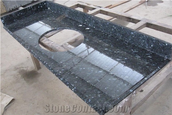 Emerald Pear Green Granite Countertops, Kitchen Tops