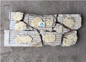Beige Limestone Culture Stacked Ledge Ashlar Stone Veneer