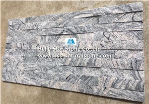 China Juparana Granite Stacked Stone,Multicolor Grain Stone Cladding