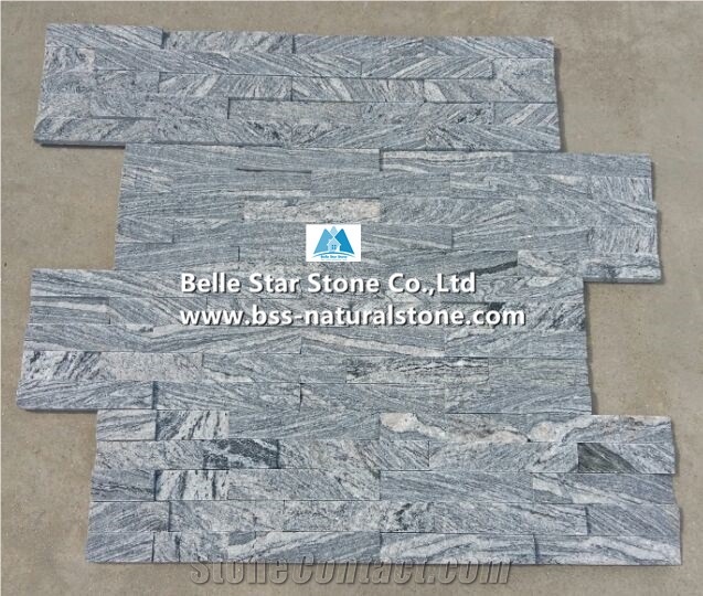 China Juparana Granite Stacked Stone,Multicolor Grain Stone Cladding