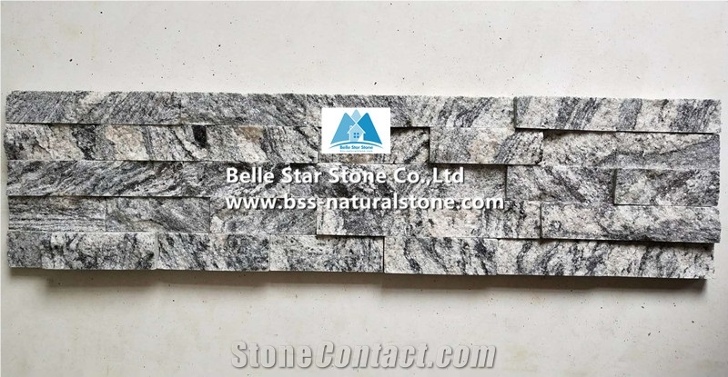 China Juparana Granite Stacked Stone,Multicolor Grain Stone Cladding