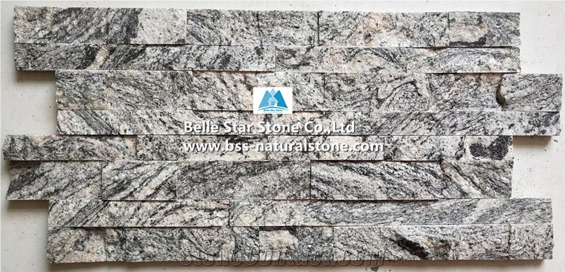 China Juparana Granite Stacked Stone,Multicolor Grain Stone Cladding