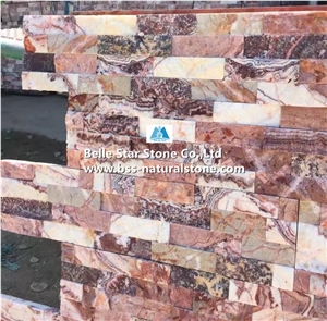 Glory Purple Lilac Marble Culture Stacked Ledge Stone Panels Veneer