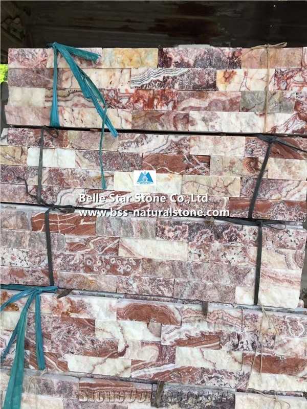 Glory Purple Lilac Marble Culture Stacked Ledge Stone Panels Veneer
