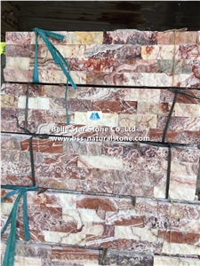 Glory Purple Lilac Marble Culture Stacked Ledge Stone Panels Veneer