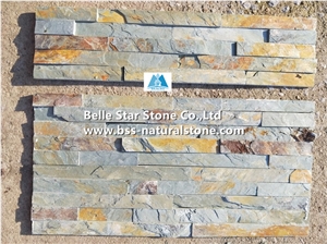 Green Rust Split Face Slate Culture Stacked Ledge Thin Stone Veneer Green Rust Split Face Slate Culture Stacked Ledge Thin Stone Veneer