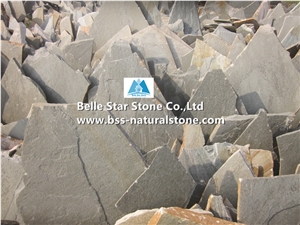 Grey Slate Irregular Random Flagstones,Crazy Stone,Walkway Patio Paver