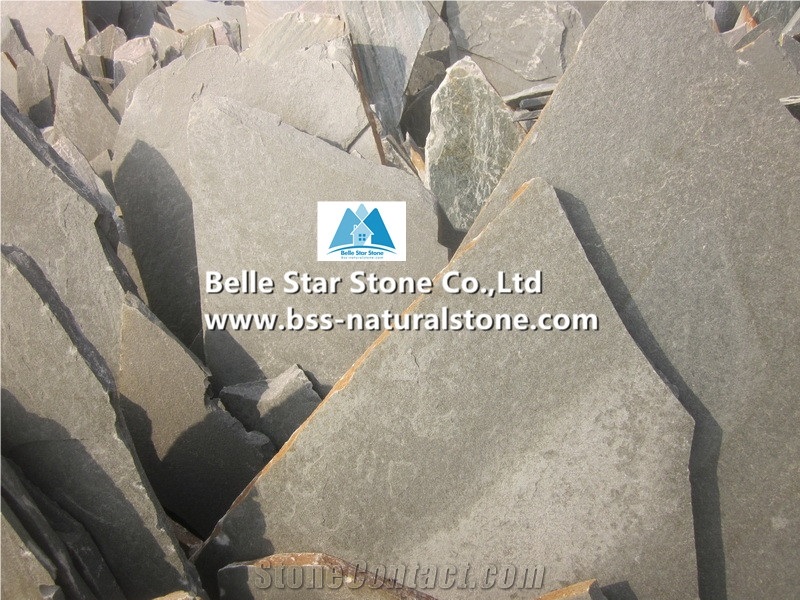 Grey Slate Irregular Random Flagstones,Crazy Stone,Walkway Patio Paver