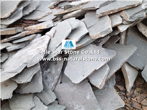 Grey Slate Irregular Random Flagstones,Crazy Stone,Walkway Patio Paver