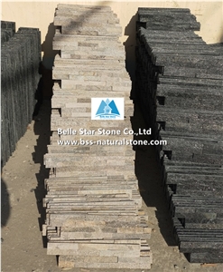 Pink Quartzite Culture Stacked Ledge Thin Stone Veneer Cladding Panels