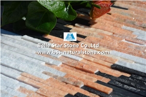 Quartzite Mini Stacked Stone,Natural Waterfall Shape Culture Stone