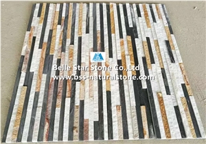 Quartzite Slate Sandstone Mini Stacked Stone,Waterfall Shape Ledgeston